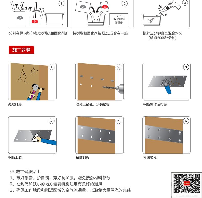 包钢卫辉粘钢加固施工过程